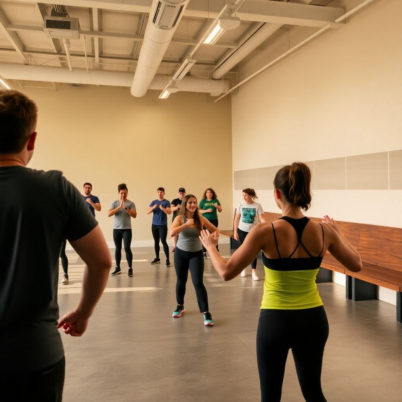 Group class mid-Foundation Strength session in the Atelier & Sons gym