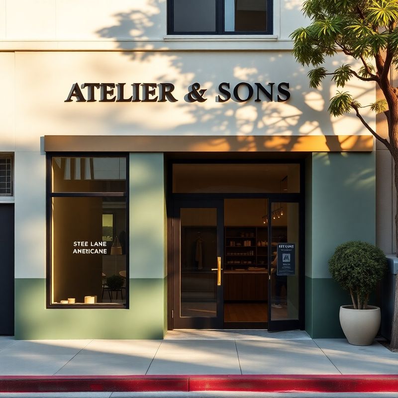 Atelier & Sons gym entrance on Steel Lane in warm afternoon light